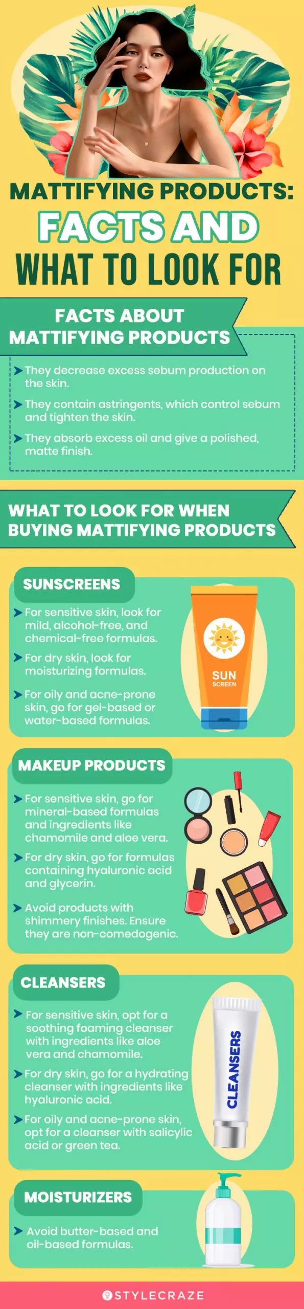 Mattifying Products: Facts and what to look for