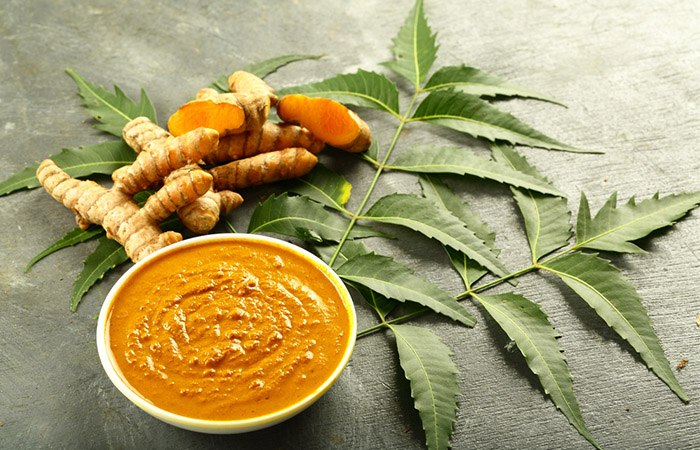 Neem and turmeric for reducing breast size