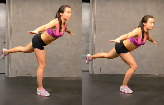 One-leg deadlift squats are a must-do hamstring exercise