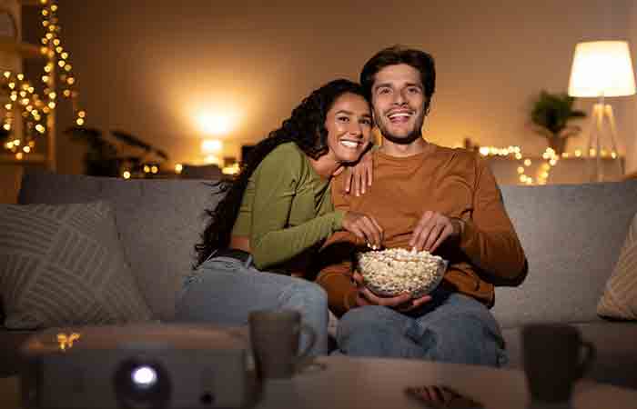 Hosting movie nights as a way to make girlfriend happy