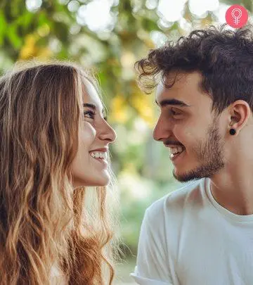 Smiling girl and boy