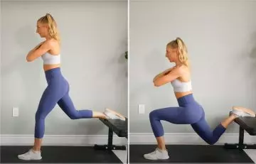 Split squats help relieve hamstring issues