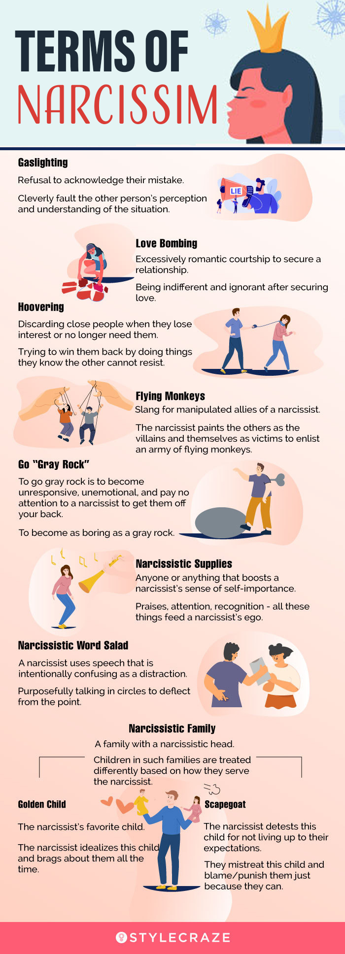 terms of narcissim (infographic)