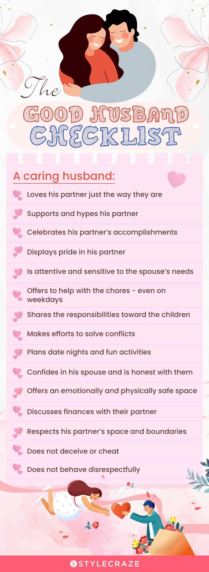 checklist to bring my wife to us