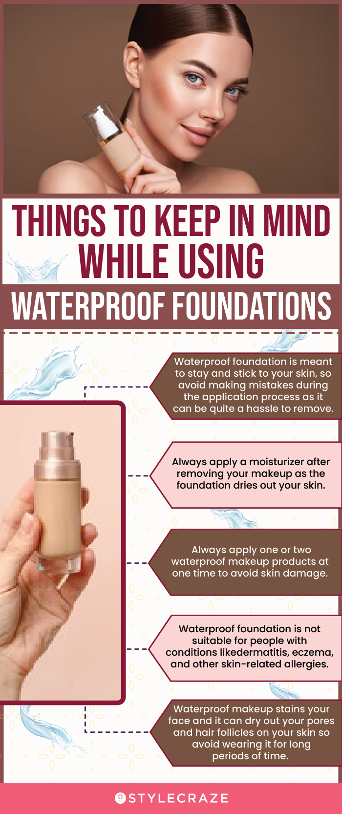Things To Keep In Mind While Using Waterproof Foundations(infographic)