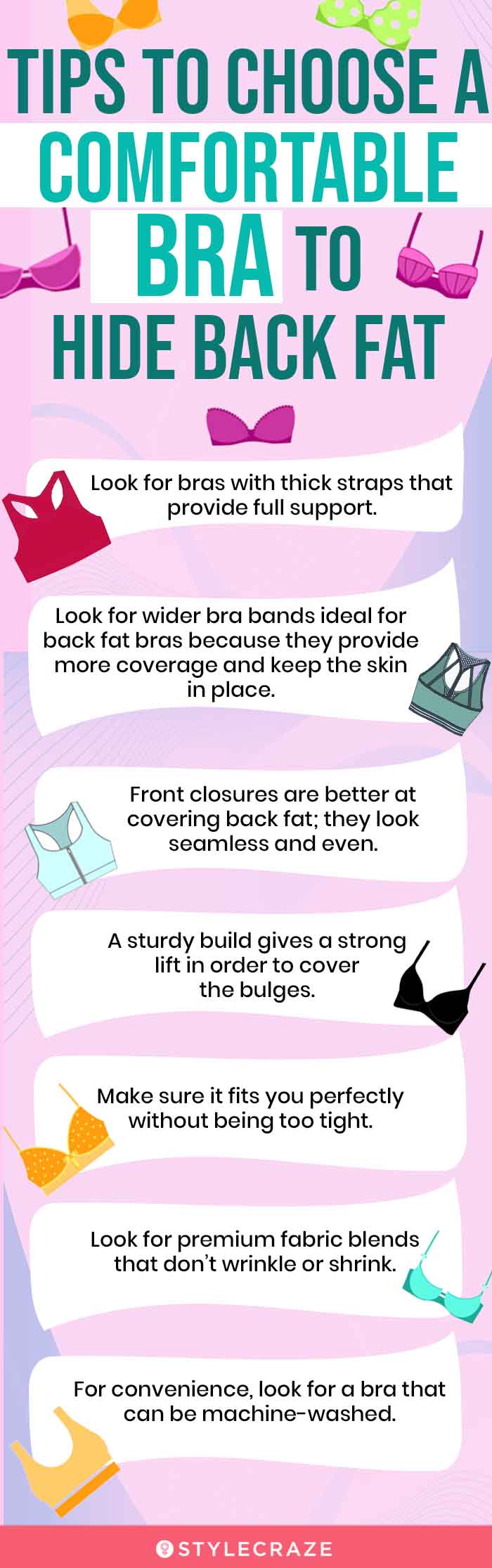 Tips To Choose A Comfortable Bra To Hide Back Fat