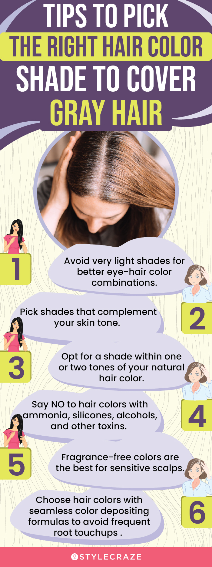 Tips To Pick The Right Hair Color Shade To Cover Gray Hair