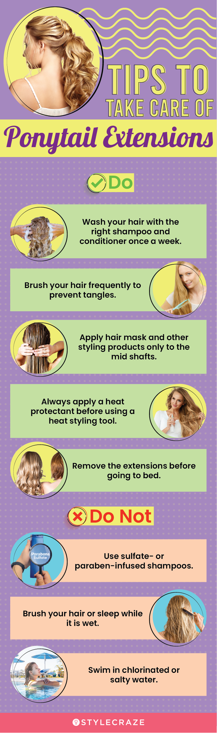 Tips To Take Care Of Ponytail Extensions
