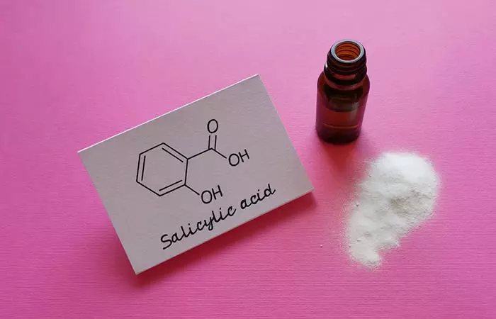 Salicylic acid as one of the treatments for acne