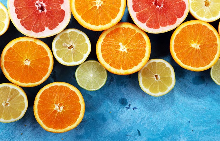 Sliced fresh citrus fruits can help minimize dark knuckles.