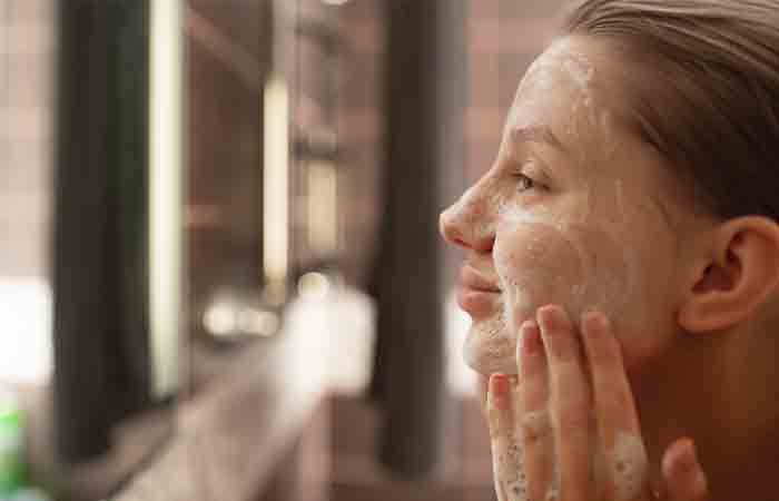 Wash your face as a part of slugging