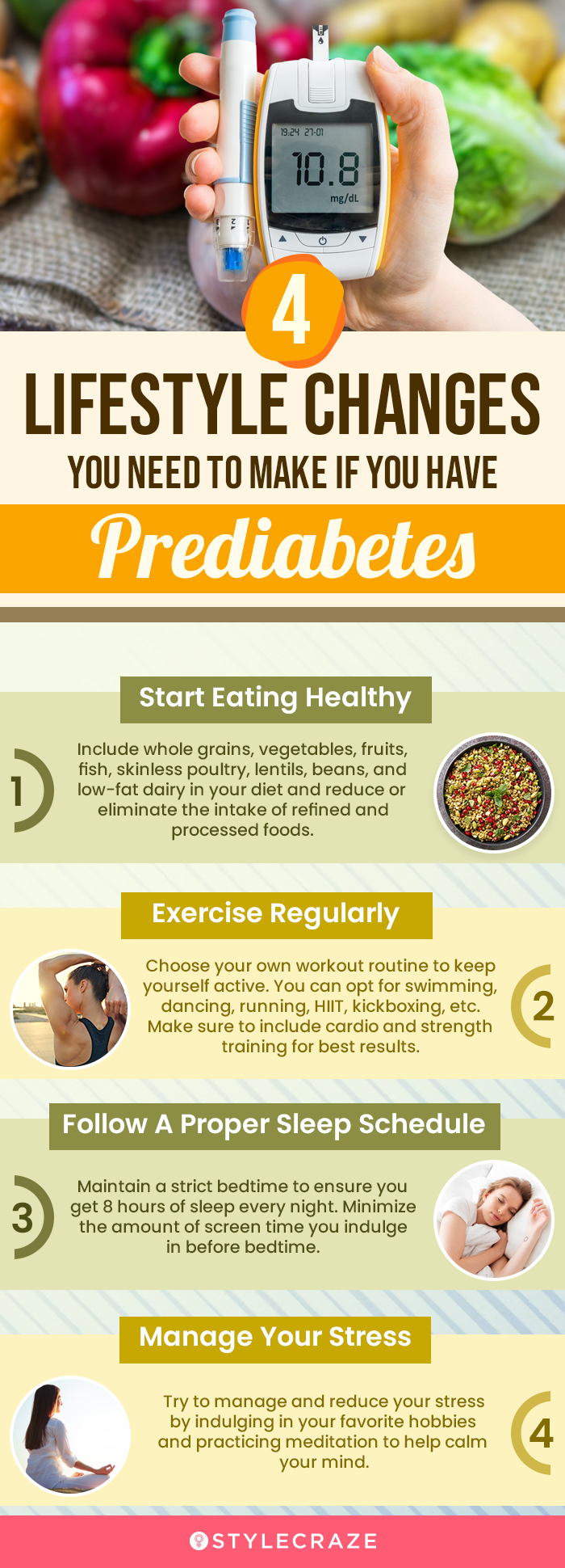 4 lifestyle changes you need to make if you have prediabetes (infographic)