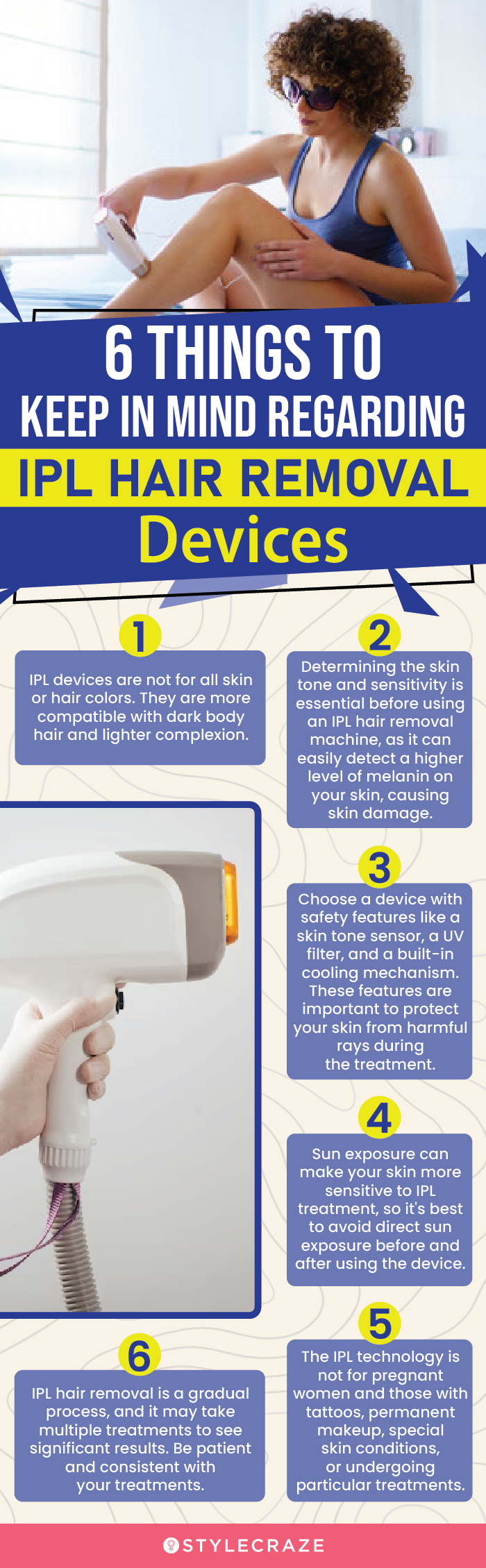6 Things To Keep In Mind Regarding IPL Hair Removal Devices(infographic)