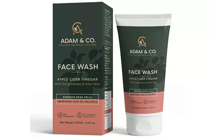 Best For Boosting Radiance: Adam & Co. Apple Cider Vinegar Face Wash