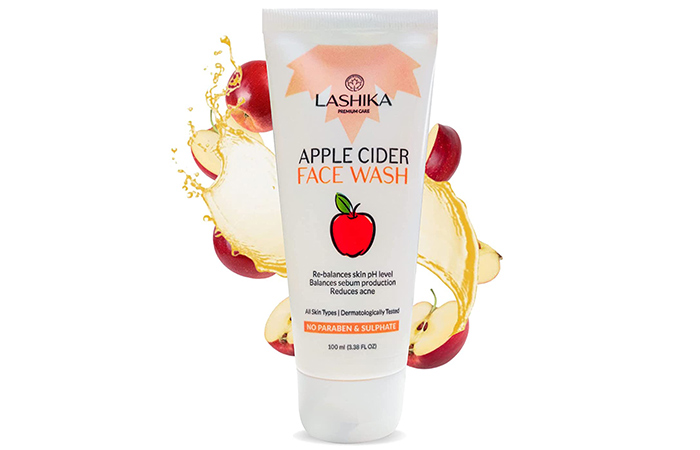 Best For Acne-Prone Skin: Lashika Apple Cider Face Wash