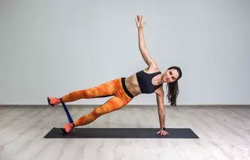 Banded plank exercise for a strong core
