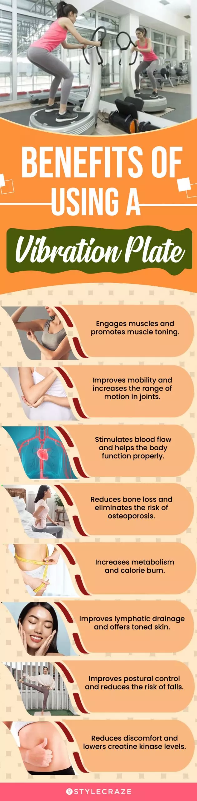 Benefits Of Using A Vibration Plate (infographic)
