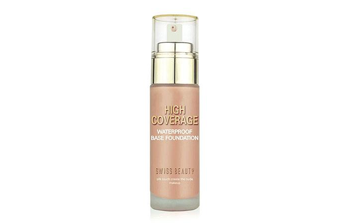 Best Buildable Coverage Swiss Beauty High Coverage Waterproof Base Foundation