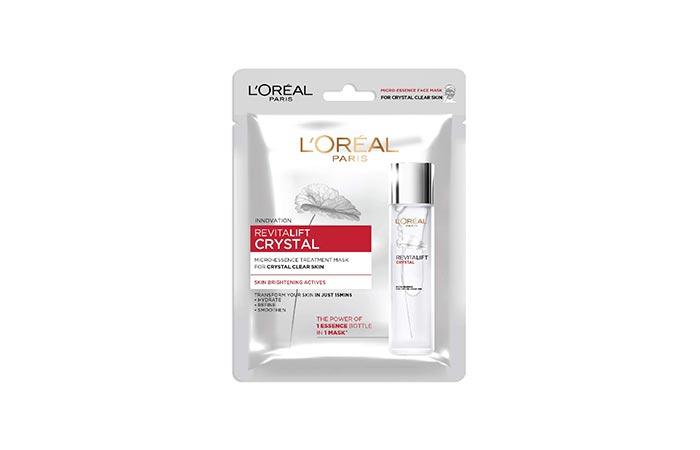 Best Crystal Micro-Essence Face Mask L'Oreal Paris Revitalift Crystal Micro-Essence Sheet Mask