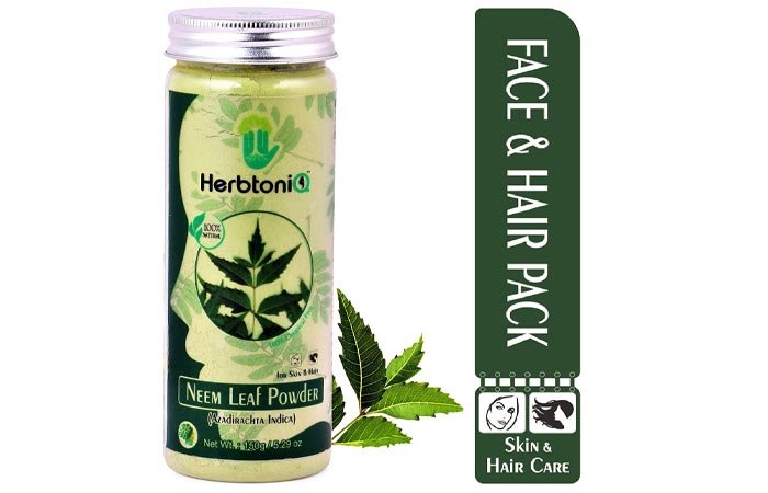 Best-For-Dark-Spots-And-Hyperpigmentation-HerbtoniQ-100%-Natural-Neem-Leaf-Powder