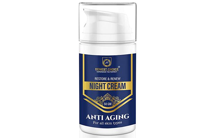 Best For Repairing Sun Damage Honest Choice Restore & Renew Night Cream