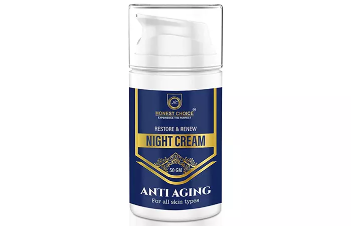 Best For Repairing Sun Damage Honest Choice Restore & Renew Night Cream