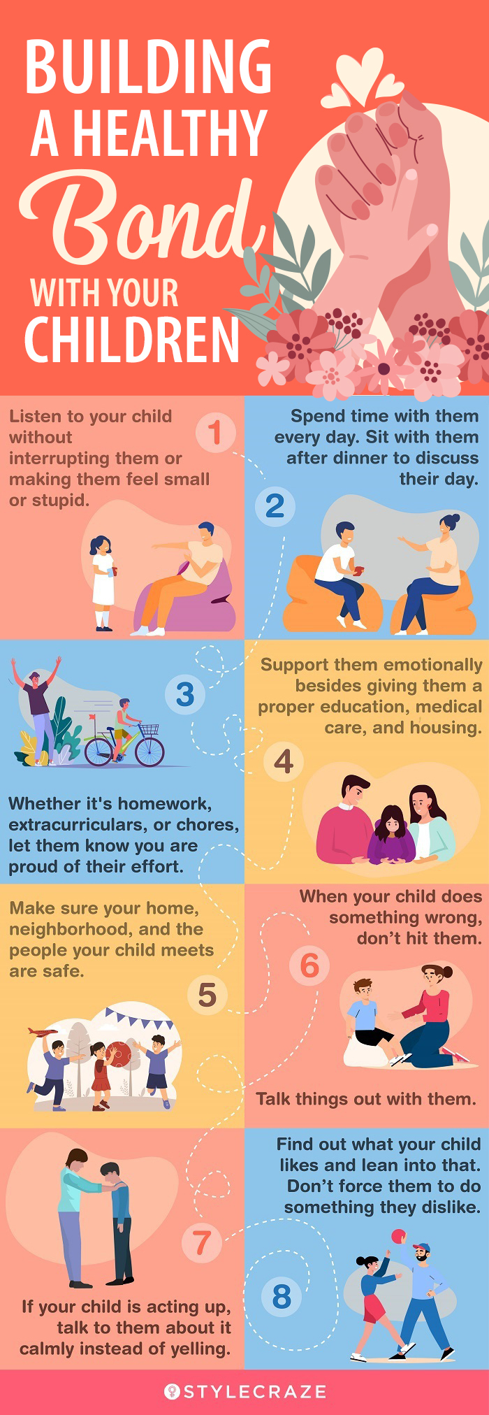 building a healthy bond with your children (infographic)