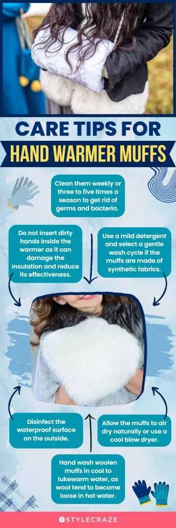 Care Tips For Hand Warmer Muffs (infographic)