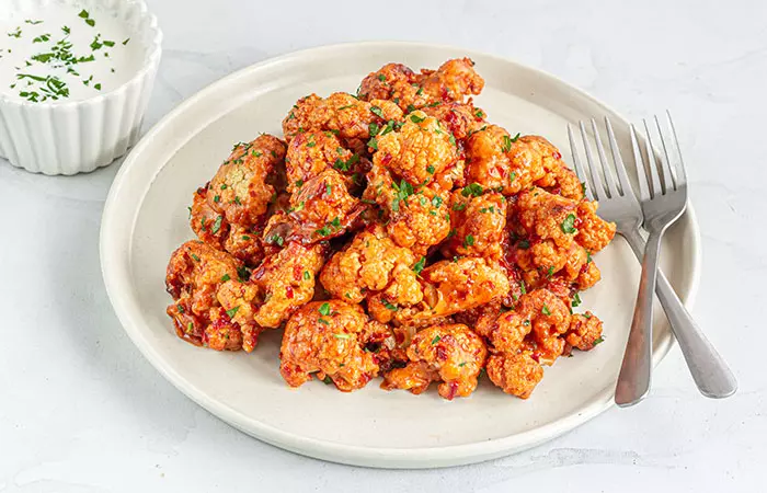 Cauliflower bites for keto diet