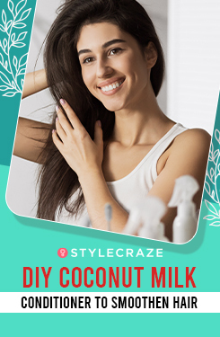 Diy coconut milk conditioner to smoothen hair