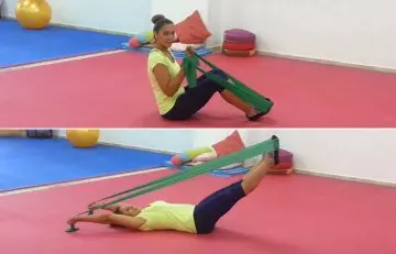 Double leg stretches for a strong core