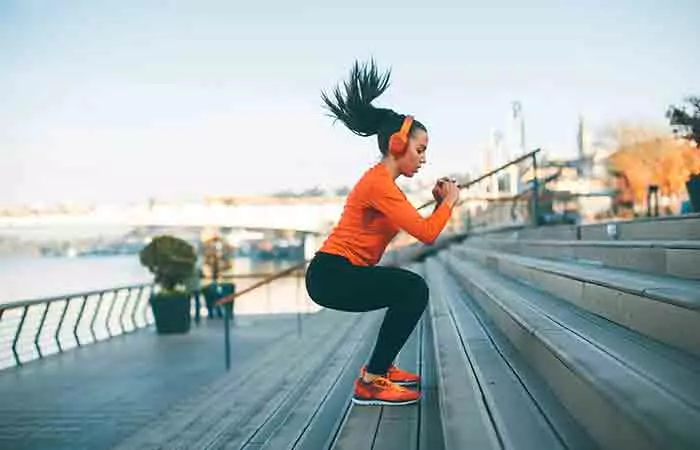 Woman exercising