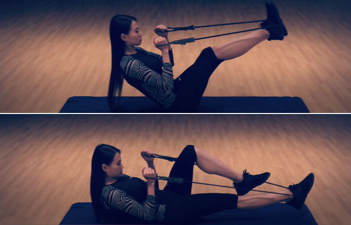 Knee pull-ins for a strong core