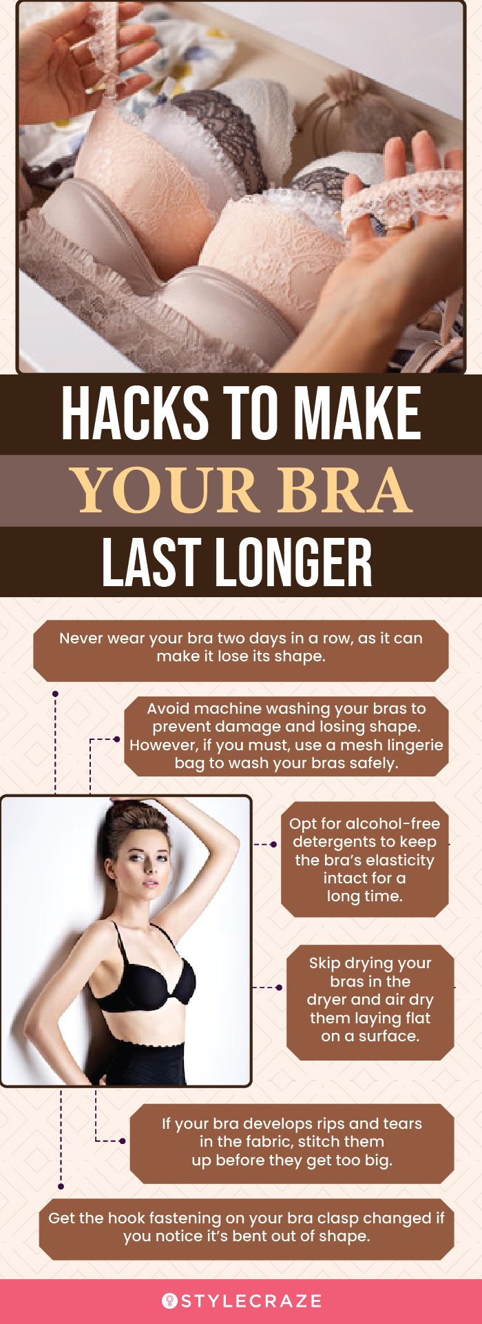 Hacks To Make Your Bra Last Longer (infographic)