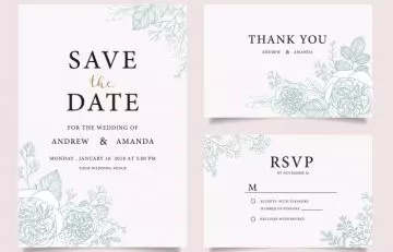 Wedding invitation layout