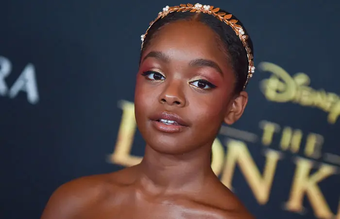 Marsai Martin at the 2019 The Lion King world premiere in Hollywood, California