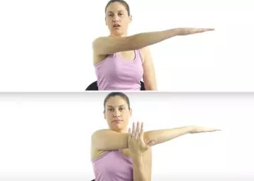 Posterior capsular stretch shoulder impingement exercise