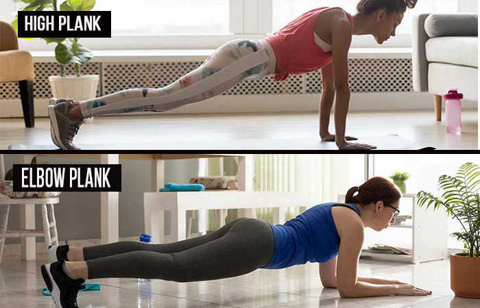 Plank excerise for body composition and resistance building
