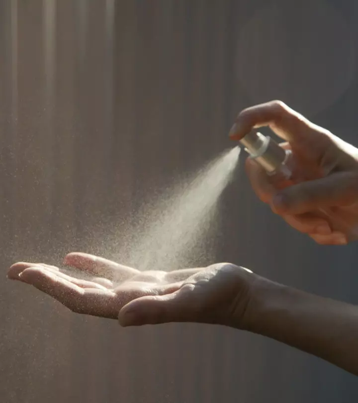 Woman Applying Caprylyl Glycol For Skin