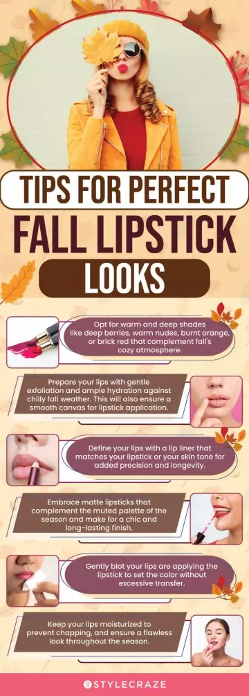 Tips For Perfect Fall Lipstick Looks (infographic)