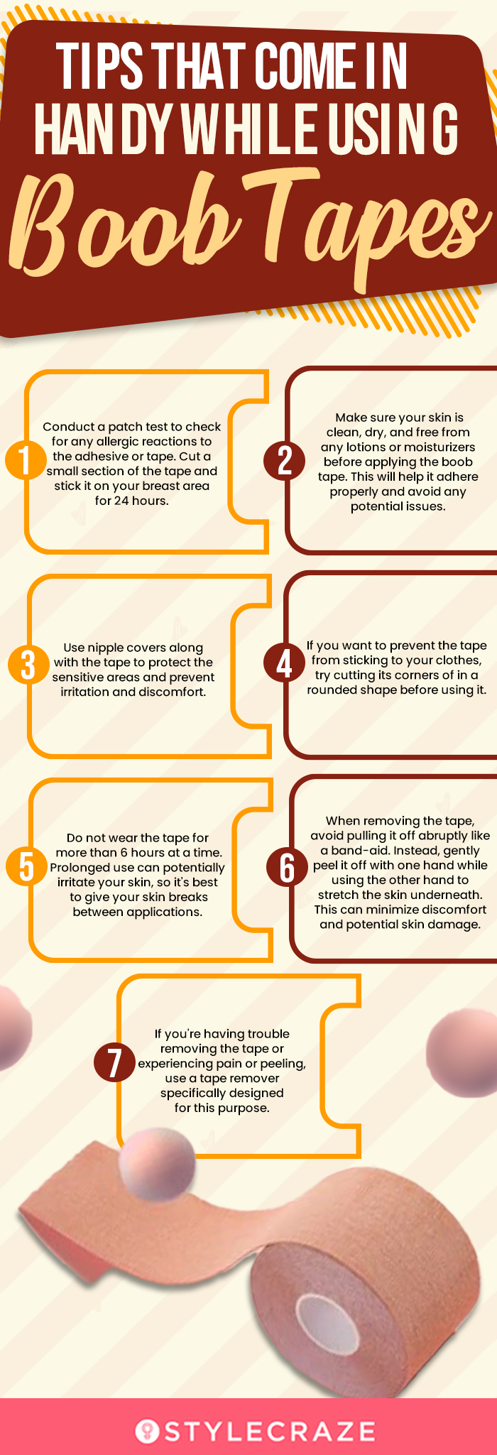 Tips That Come In Handy While Using Boob Tapes (infographic)