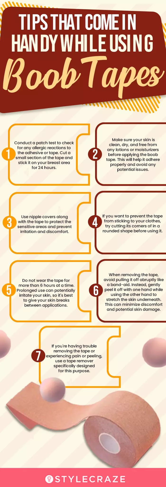 Tips That Come In Handy While Using Boob Tapes (infographic)