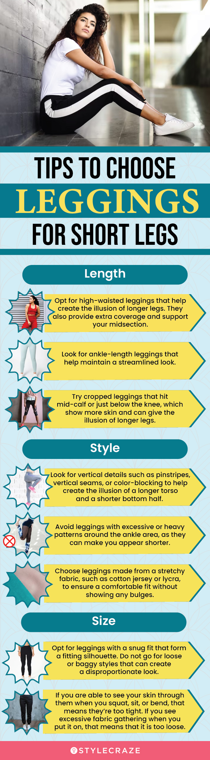 Tips To Choose Leggings For Short Legs (infographic)