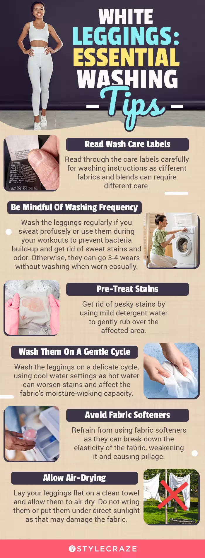 White Leggings: Essential Washing Tips (infographic)