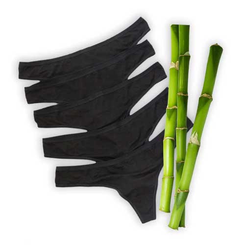 b.WR Bamboo Underwear Women Regular Thongs