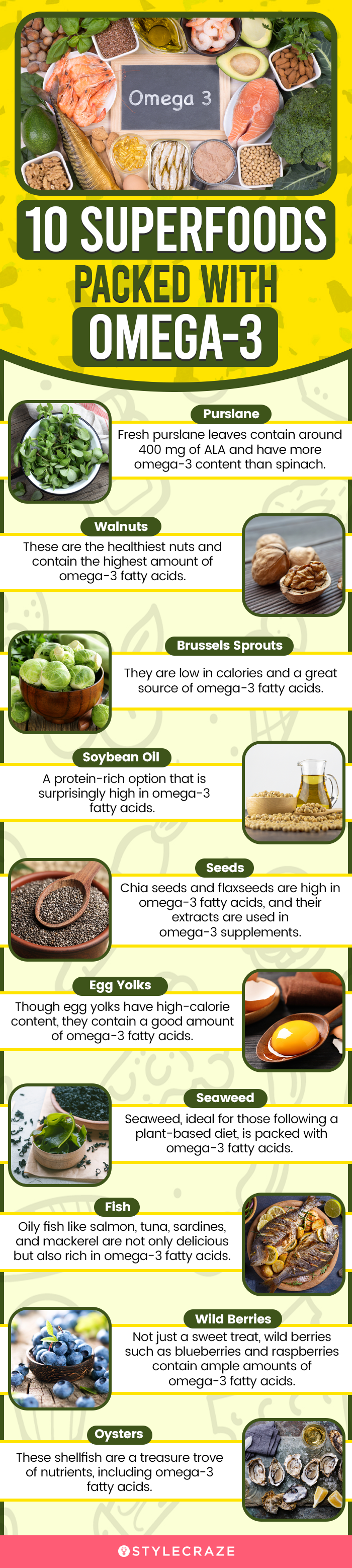 10 superfoods packed with omega 3 (infographic)