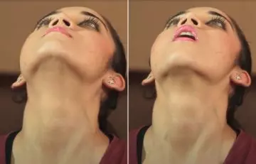 Extended neck face yoga