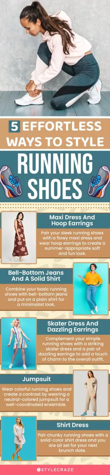 5 Effortless Ways To Style Running Shoes (infographic)
