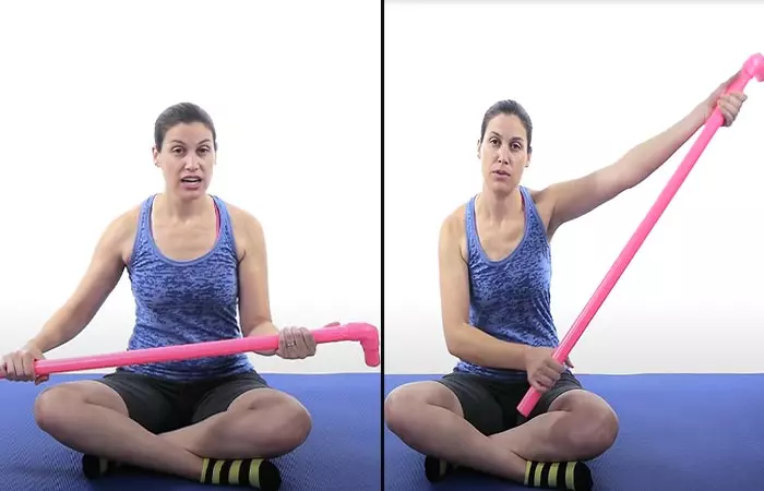 Shoulder abduction exercise for frozen shoulder