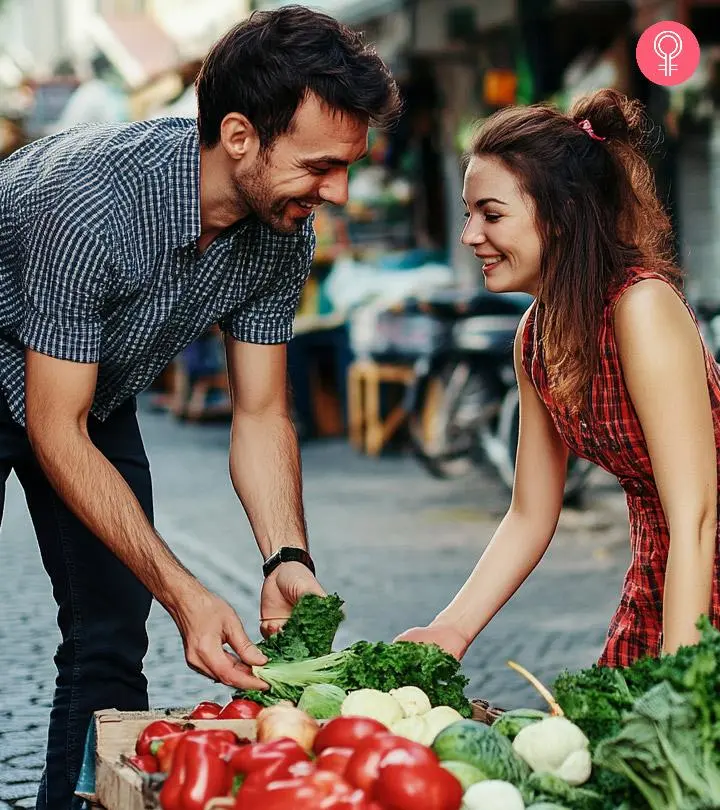 A guy helping a girl